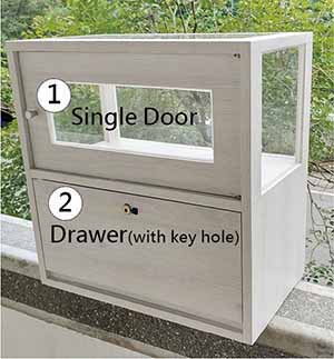 Showcase and Cabinet-Single Door&Drawer